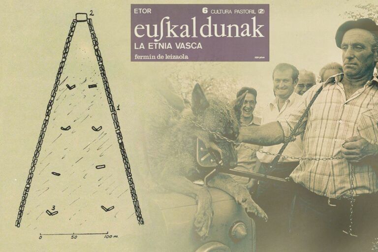 Capítulo dedicado al lobo en la revista «Euskaldunak»